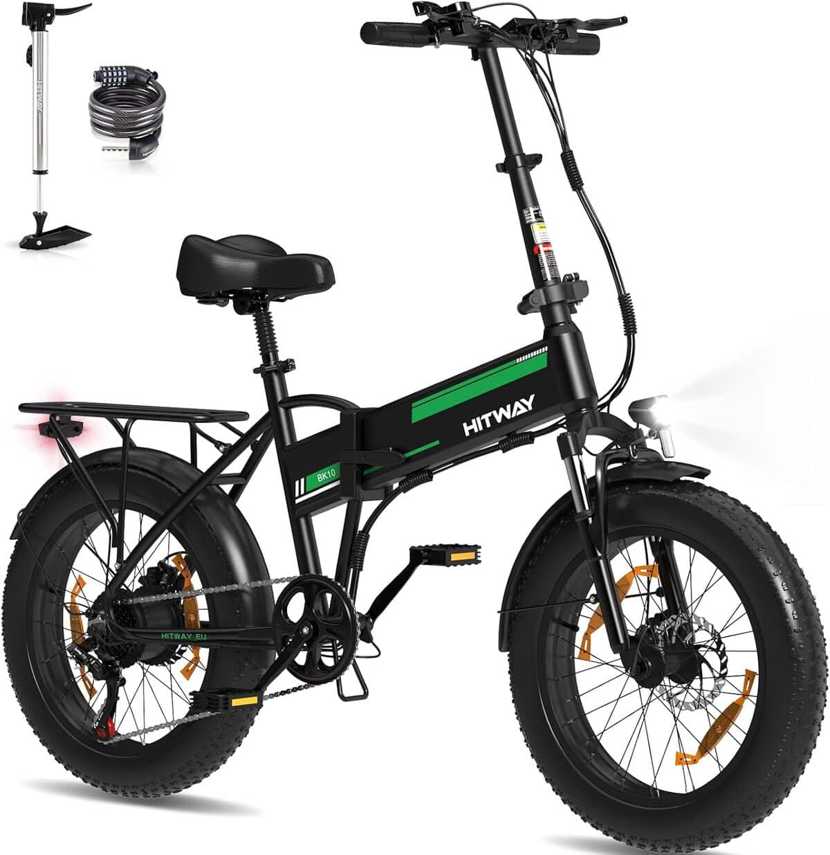 Test du vélo électrique HITWAY 20X4, 0" tout-terrain pliant