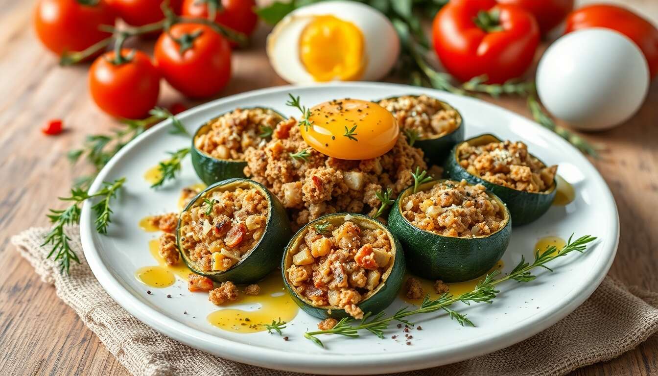 Courgettes Rondes Farcies : recette Délicieuse et Saine