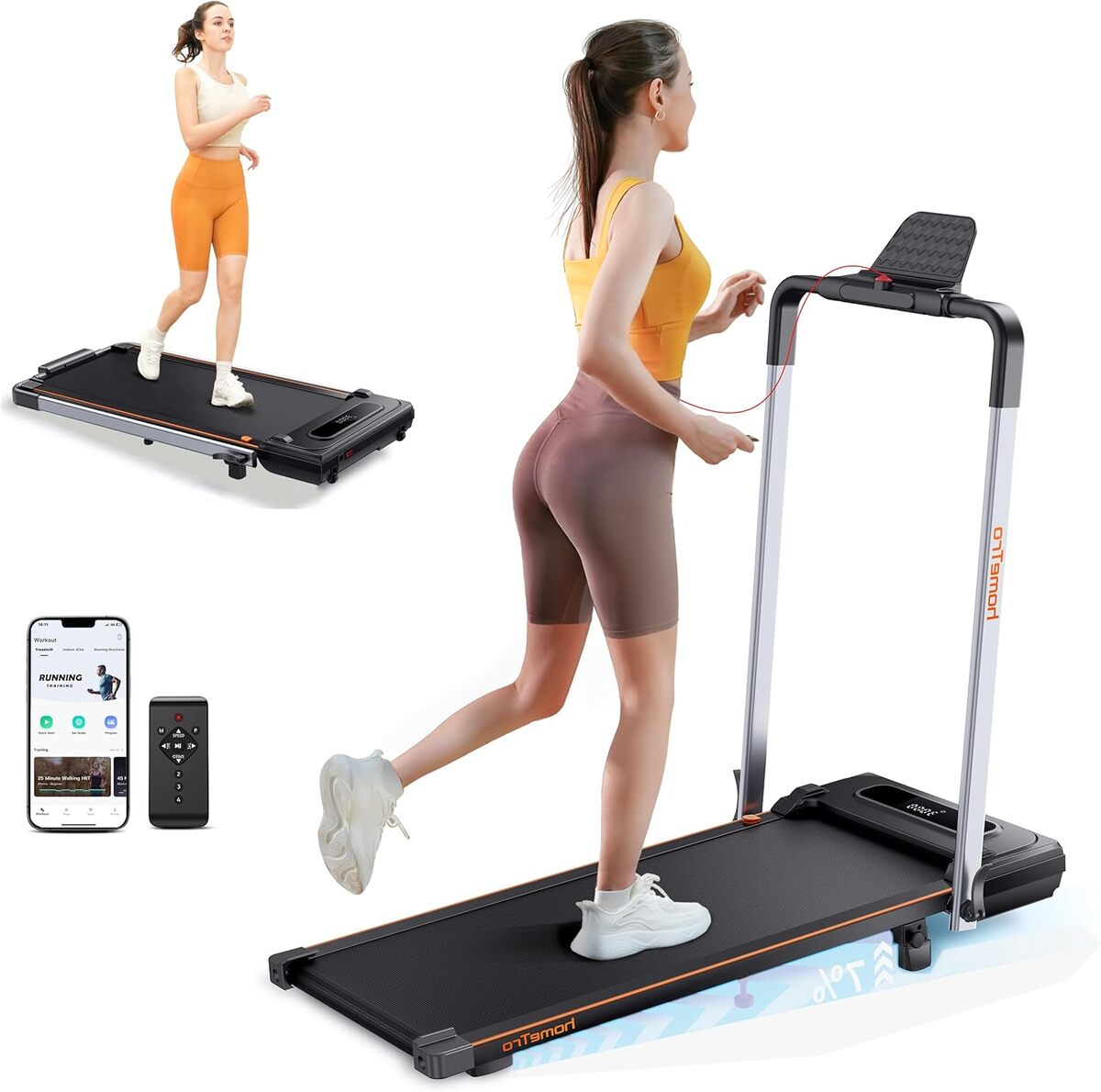 Test du homeTro tapis de marche inclinable 7 % : compact et puissant
