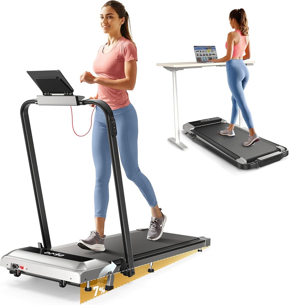 Test du tapis de course pliable 3 en 1 pour bureau à domicile