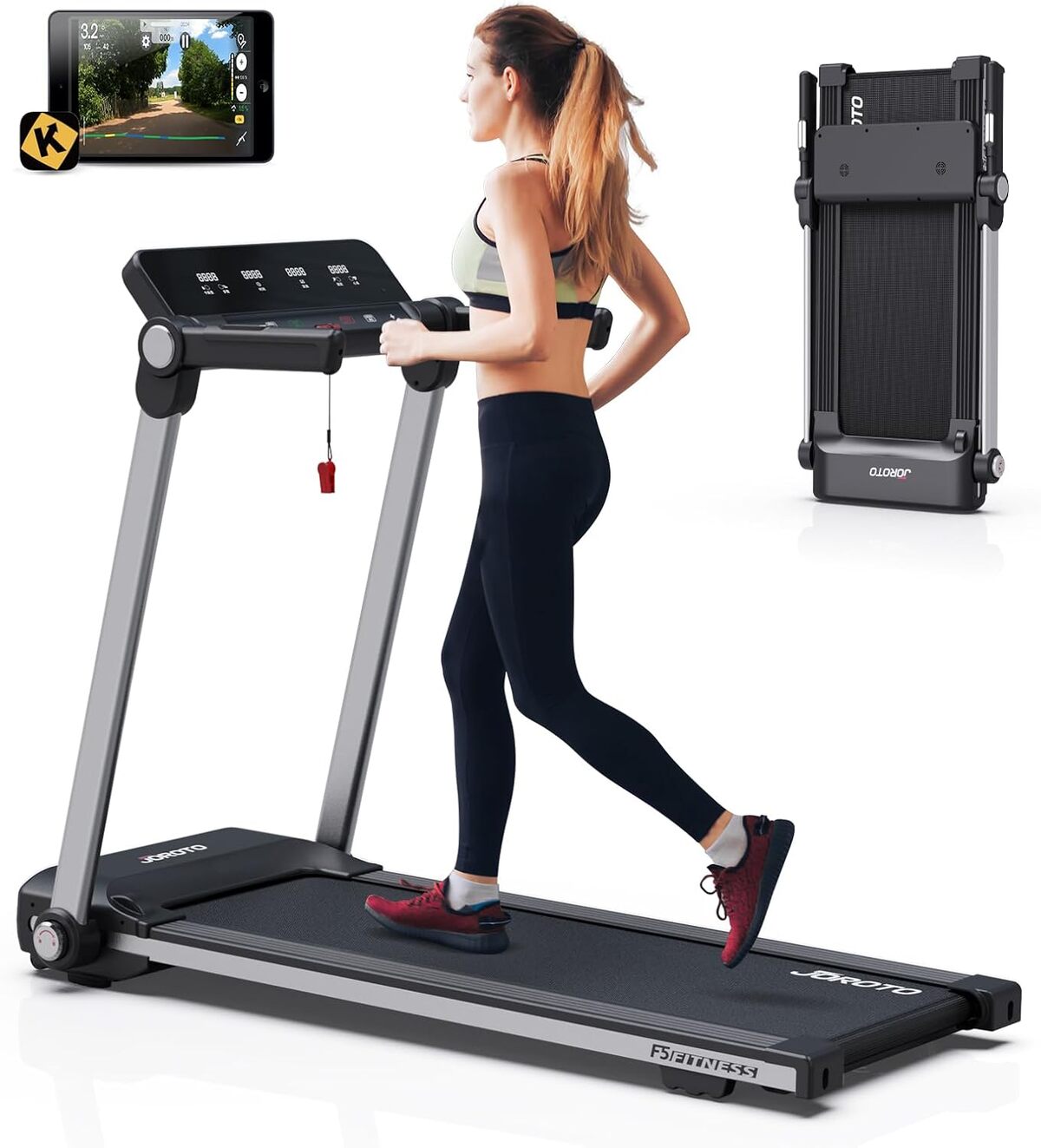 Test du tapis de course pliable Joroto 2.5PS : performance domicile au top