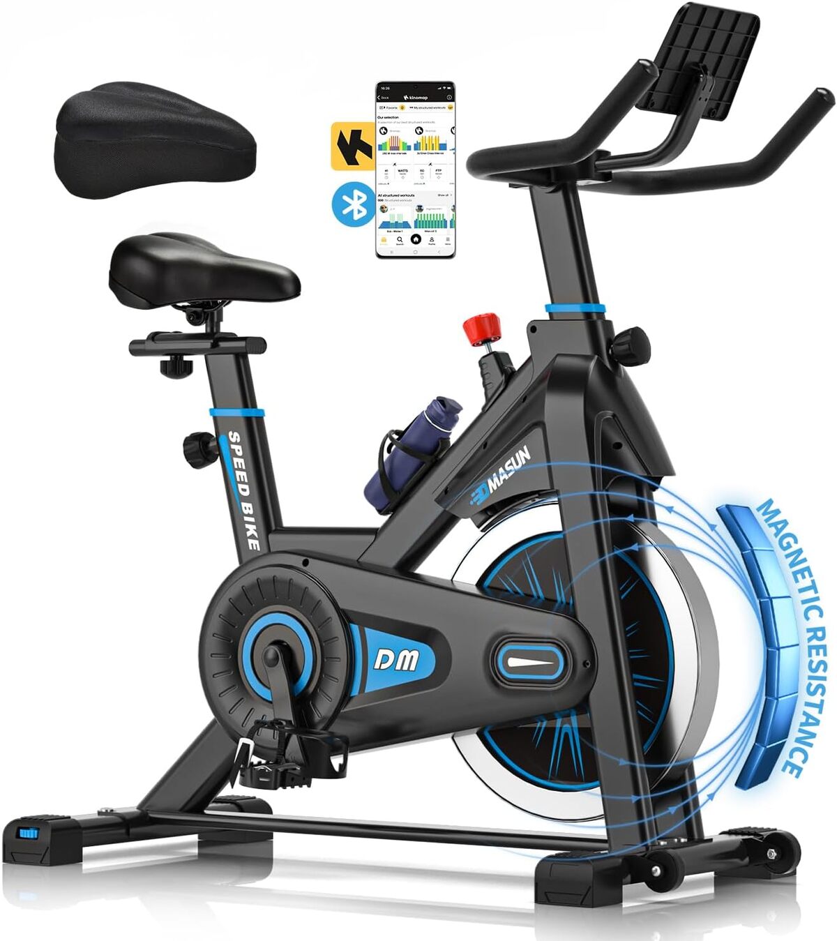 Test : vélo d'appartement DMASUN magnétique ultra silencieux