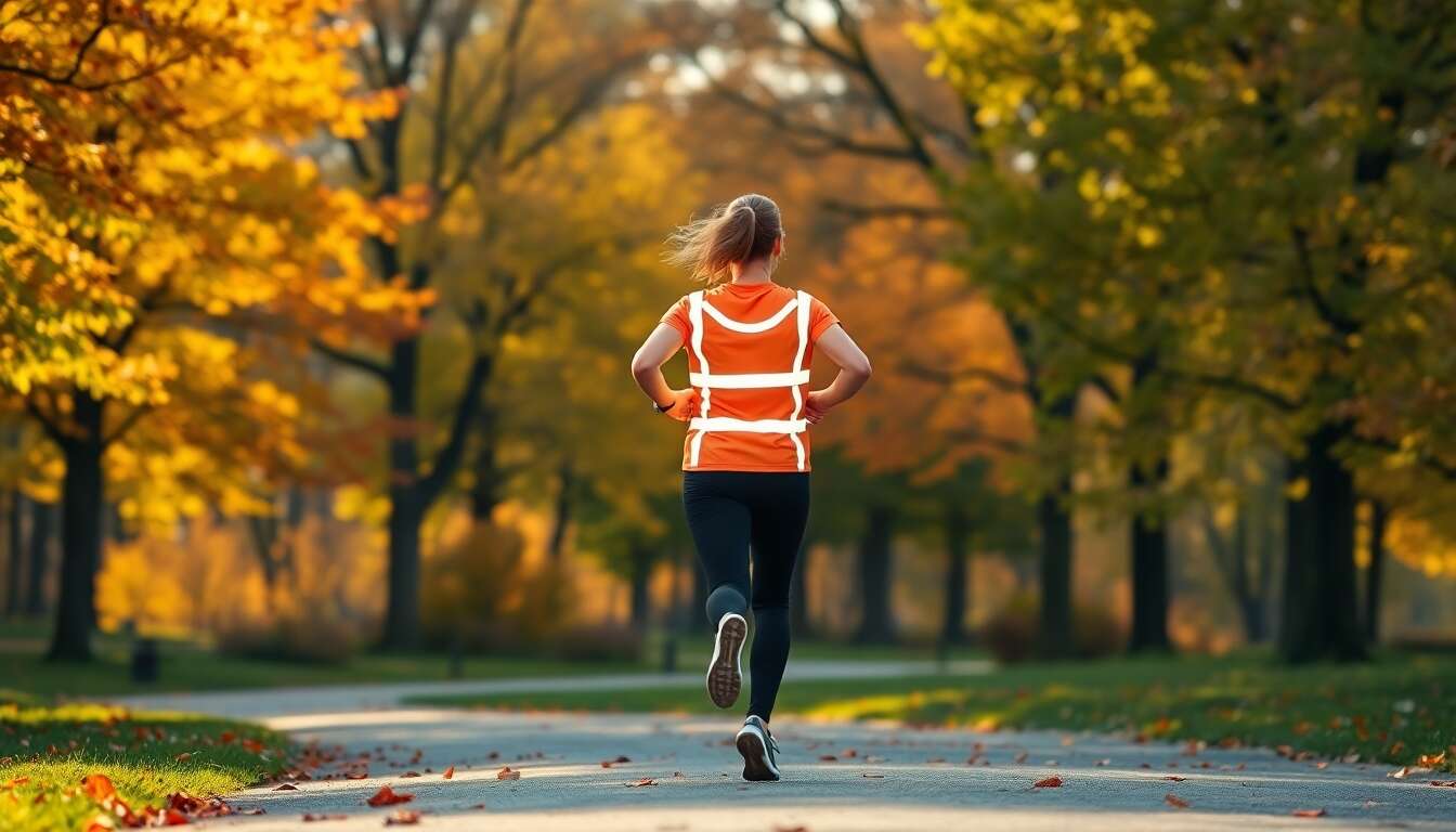 Courir en toute s&eacute;curit&eacute; gr&acirc;ce aux v&ecirc;tements r&eacute;fl&eacute;chissants