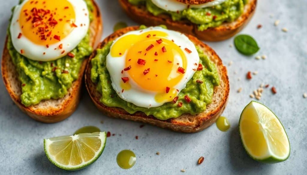 Recette de Tartines Guacamole et Œuf au Plat