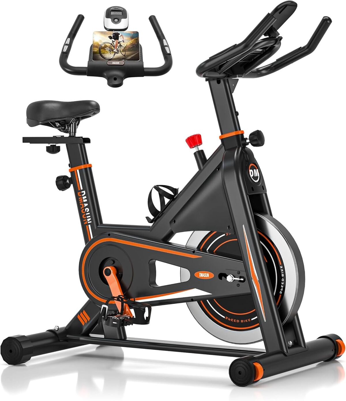 Test du vélo d'appartement DMASUN 8732C : résistance magnétique et cardio intégré