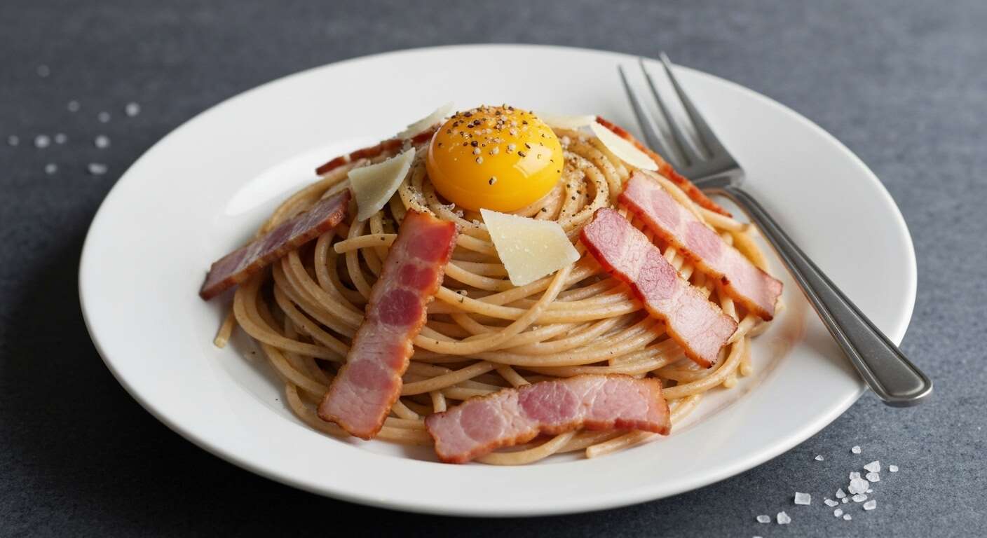 Recette de pâtes carbonara allégées pour prise de masse sèche par Big Will
