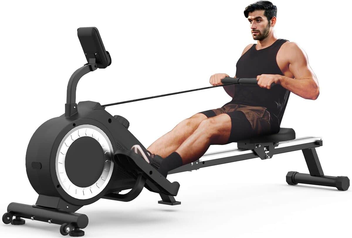 Test du rameur pliable magnétique : l'entraînement complet à domicile