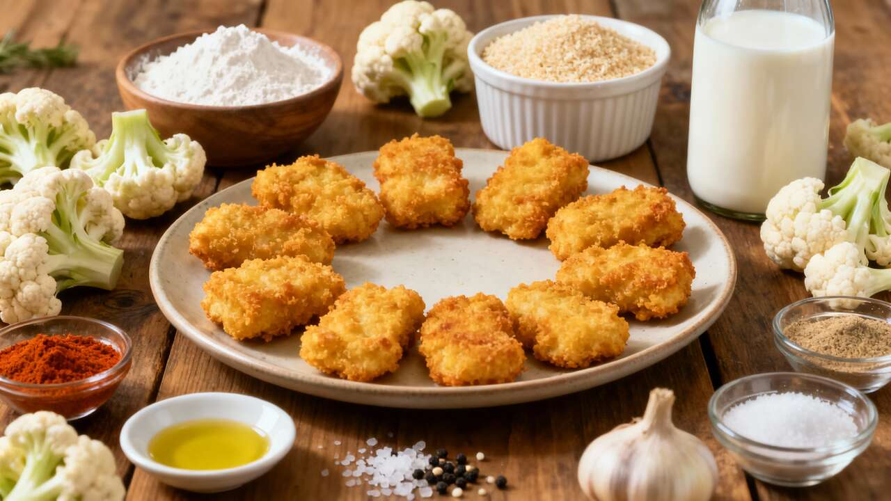 Nuggets de chou-fleur : recette saine et savoureuse