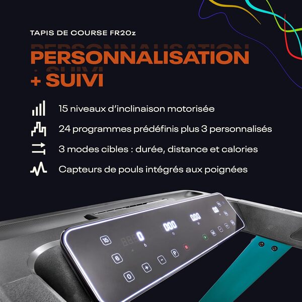 Reebok FR30z/FR20z Floatride Tapis de Course - Zwift et Kinomap - Unisex-Adult