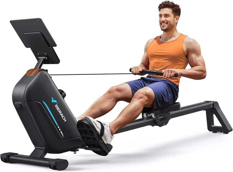 Rameur Magnétique Pliable Silencieux - 16 Niveaux, Poids Max 160 Kg, écran LCD