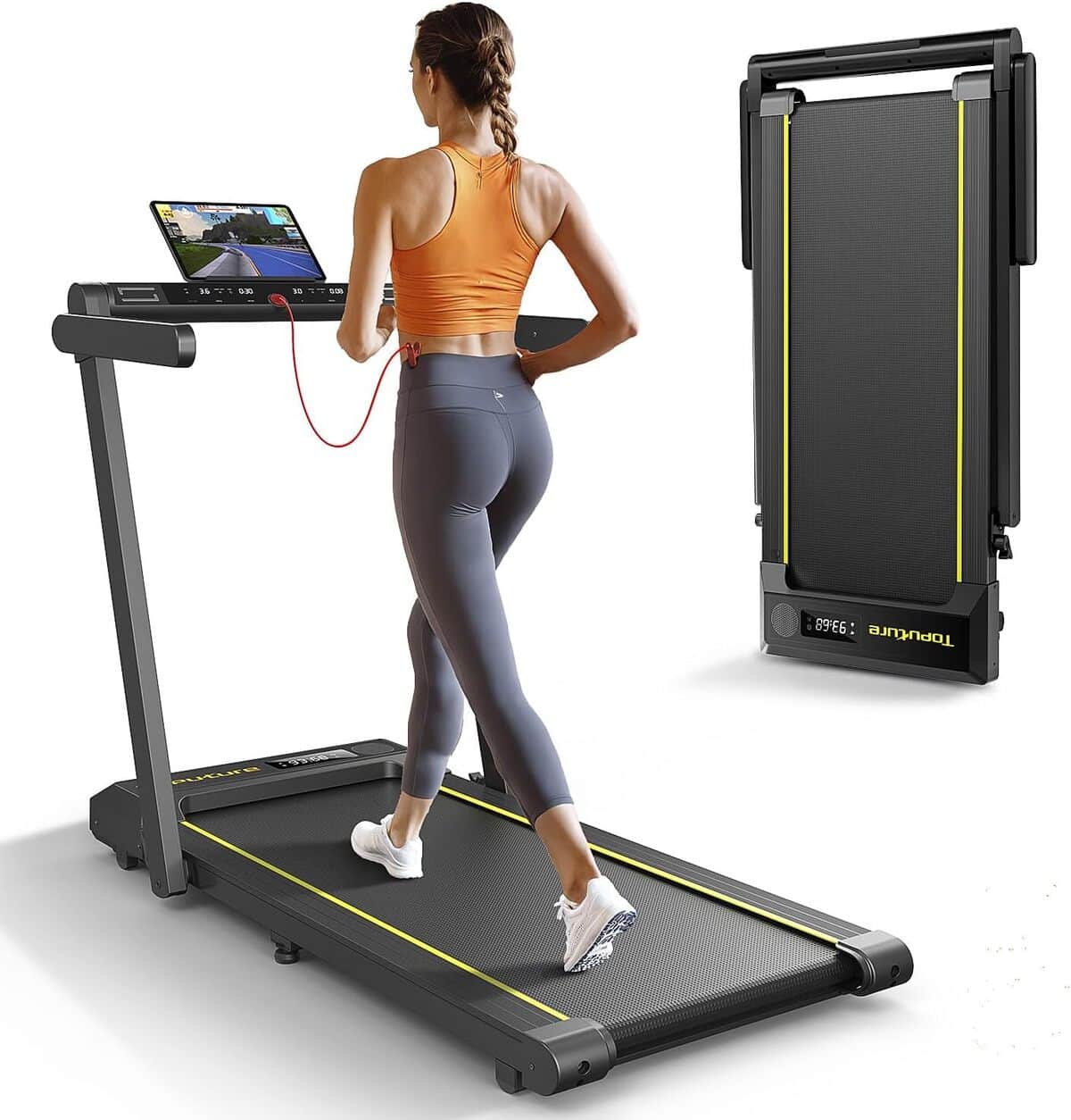 Test du tapis de course pliant 2 en 1 2.5HP : vitesse max 16 km/h
