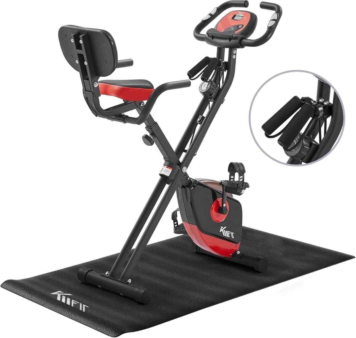 Test du vélo d'appartement KM Fit 2in1 : écran LCD et accessoires inclus