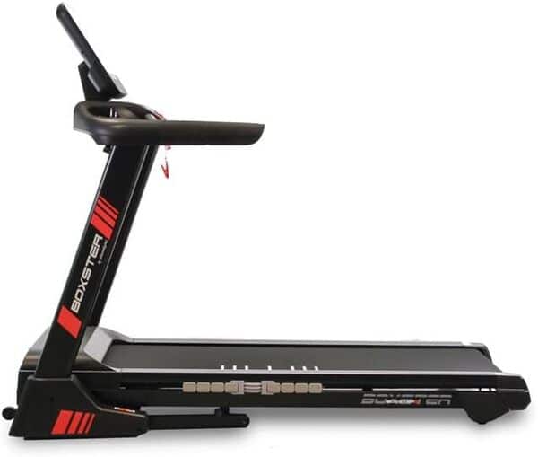 BH Tapis de Course modèles B0xster Tapis Robuste et Silencieux avec Une Excellente Absorption des Chocs et Une Large Surface de Course. Inclinaison de 12%, Applications de Fitness et multimédia.