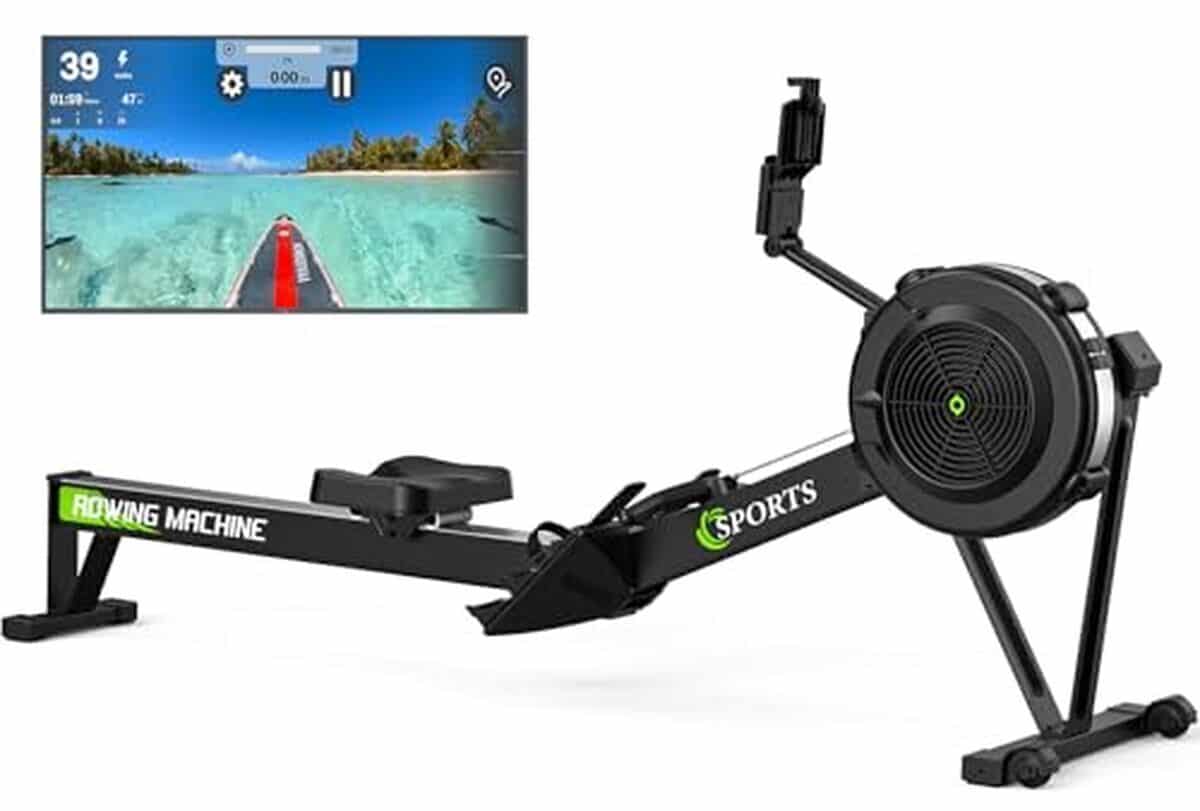 Test du rameur professionnel pliable avec écran Bluetooth : 10 niveaux de résistance