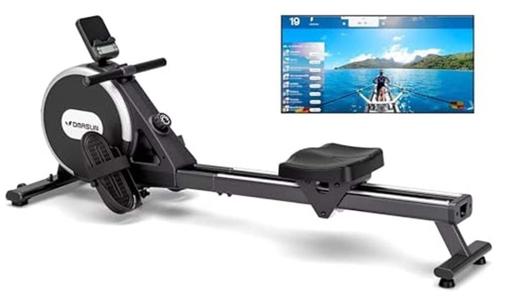 Test : rameur magnétique Dmasun 16 niveaux, double rail et compatibilité APP