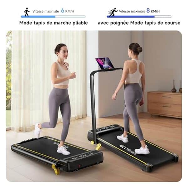 Explorez notre avis sur le tapis de course pliable YPOO 2.5HP idéal pour un entraînement à domicile ou au bureau : robustesse, performance et praticité réunies dans un seul appareil