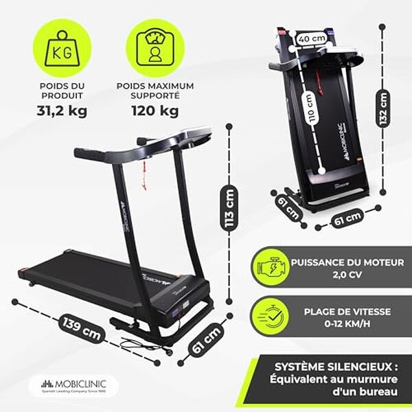 Découvrez notre test du tapis de course pliable Mobiclinic, alliant efficacité et gain de place pour un entraînement optimal à la maison.