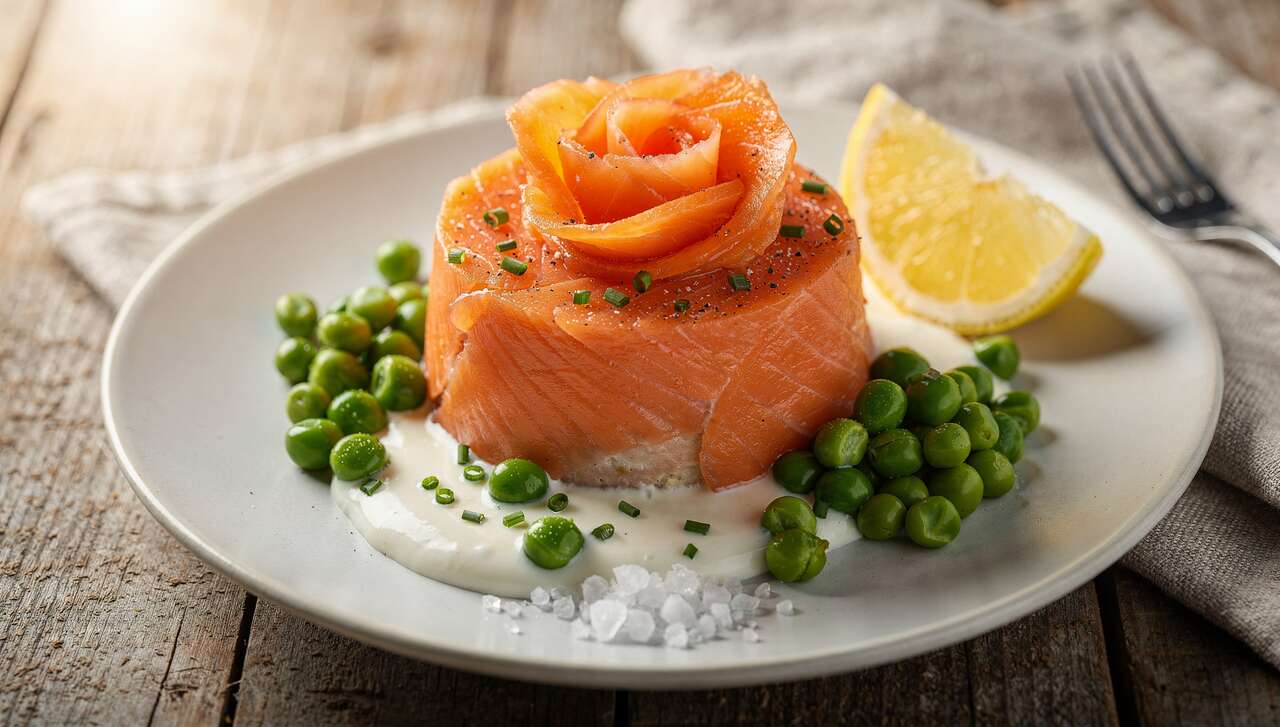 Terrine de saumon fumé et petits pois : recette simple et savoureuse
