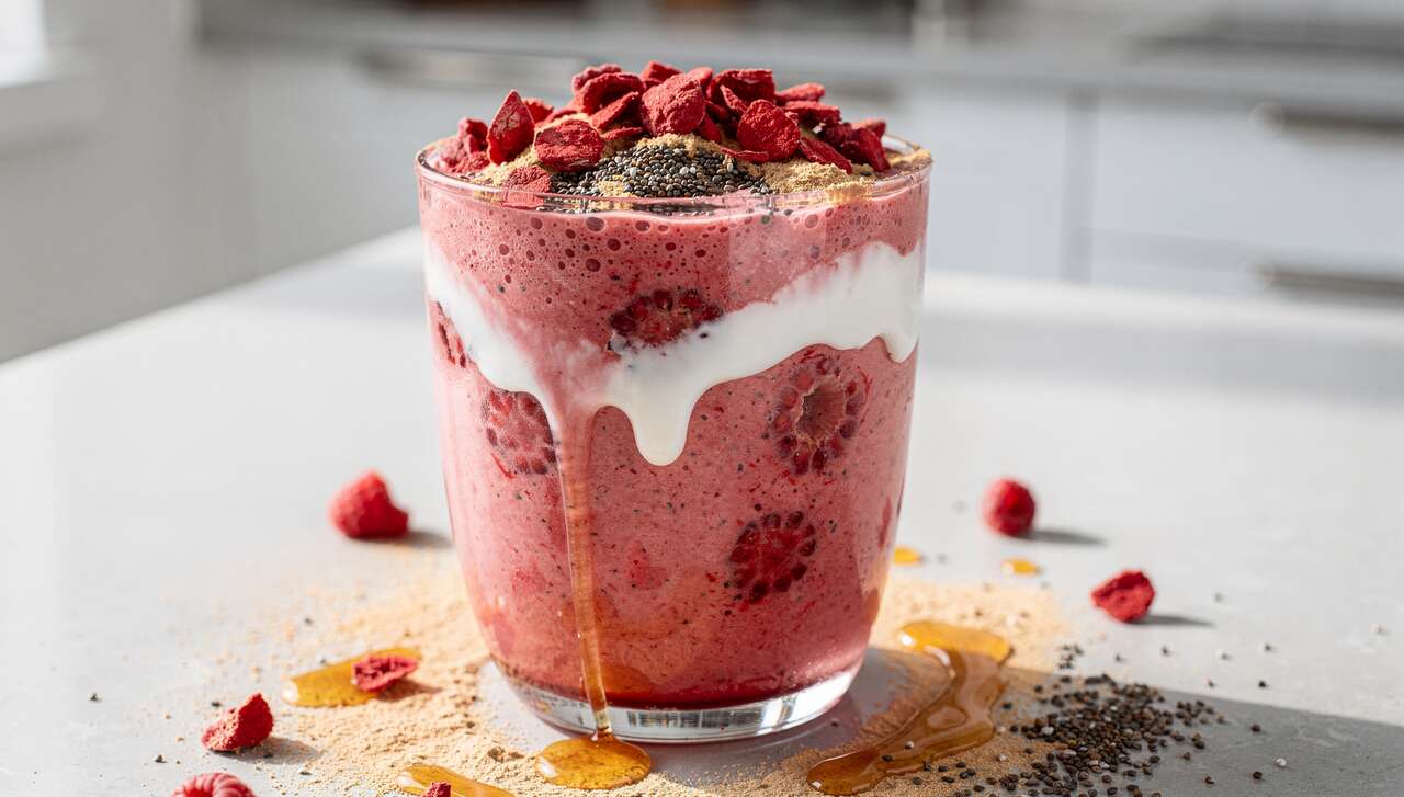 Smoothie protéiné aux fruits rouges : recette délicieuse et énergisante