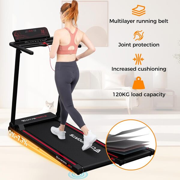 Découvrez notre avis sur le tapis de course pliable CITYSPORTS : test de performance, vitesse jusqu'à 12 km/h et pente de 7, 7 % pour une expérience sportive optimale chez vous