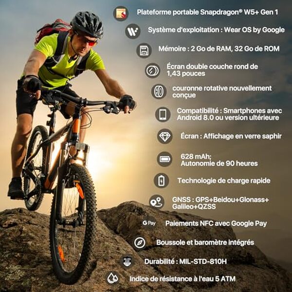 Découvrez comment la Ticwatch Pro 5 Enduro allie puissance et durabilité avec une autonomie exceptionnelle et des performances de pointe