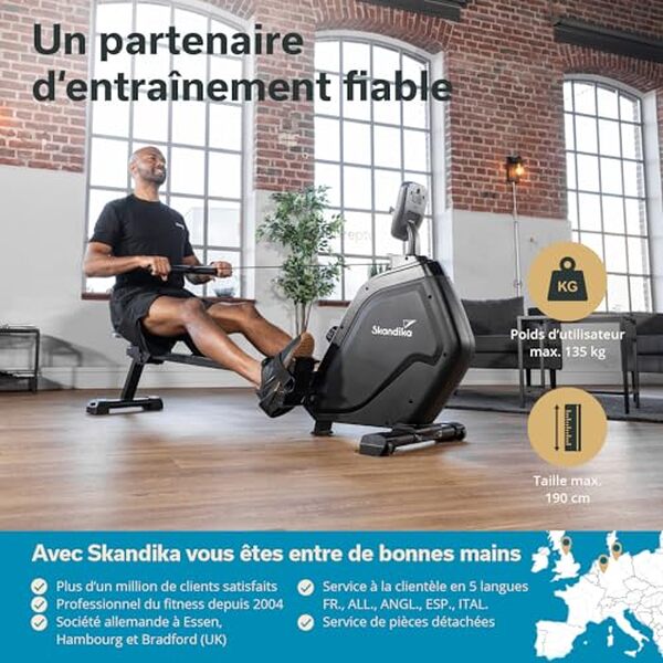 Découvrez notre analyse détaillée du rameur skandika Munin : performance, confort et innovations. Explorez comment cet appareil s'intègre dans votre routine fitness avec sa résistance magnétique exceptionnelle.