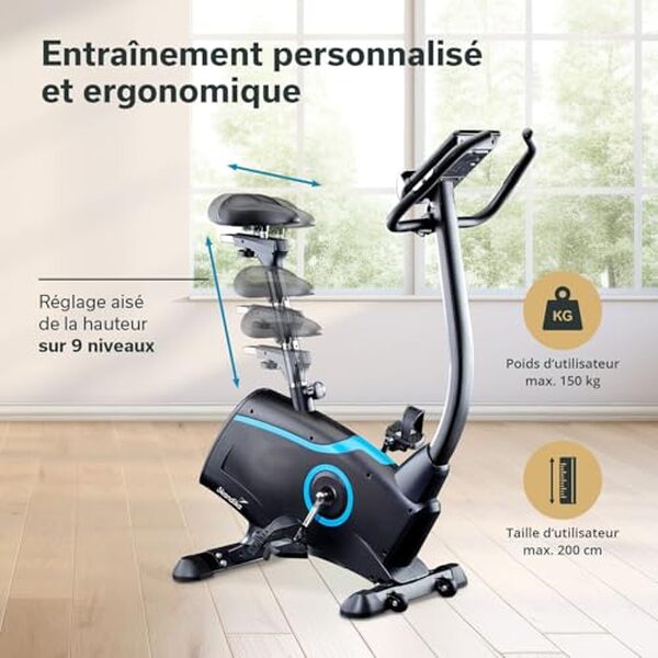 Découvrez notre avis sur le vélo d'appartement Skandika Atlantis : un appareil innovant avec 32 niveaux de résistance et une connectivité avancée pour des séances efficaces et motivantes.