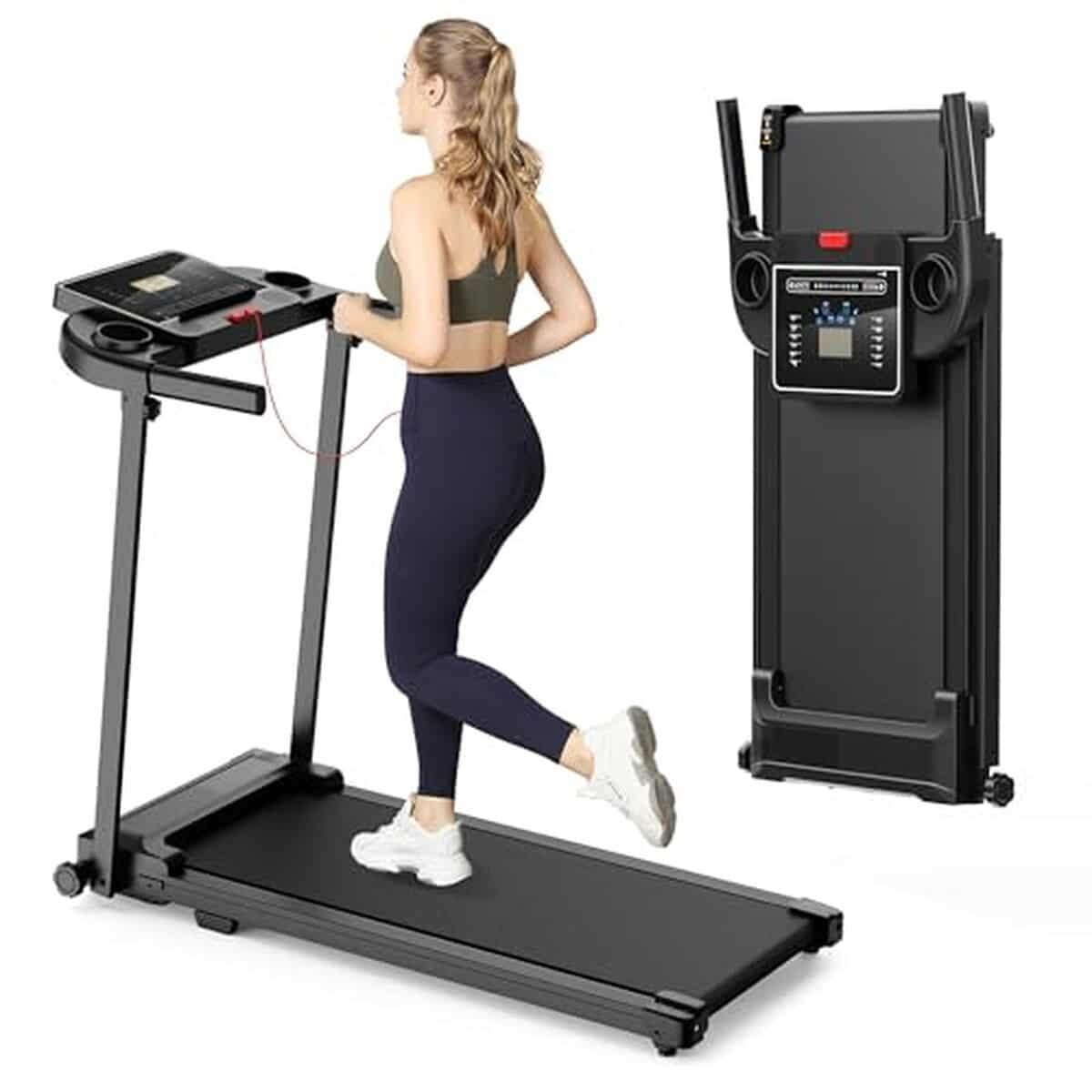 Test du tapis de course pliable 10 km/h silencieux pour maison et bureau