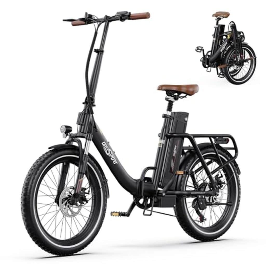 Test du vélo électrique pliable onesport ot16-2 avec moteur 250w