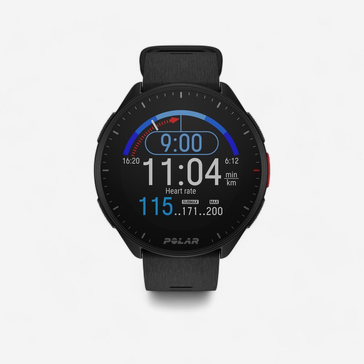 Test de la montre connectée cardio GPS Decathlon Polar Pacer noir