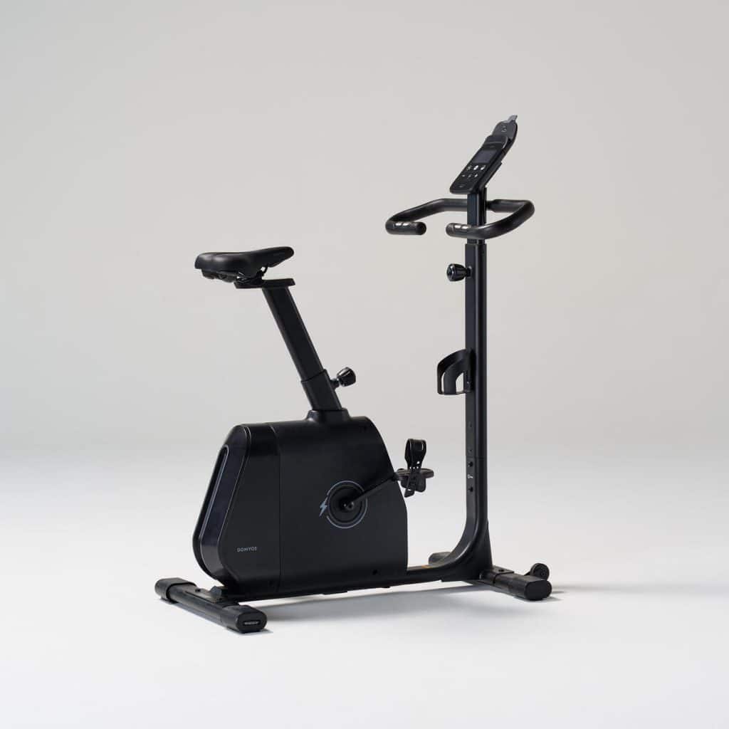 Test du vélo d'appartement EB520 B Decathlon : résistance motorisée