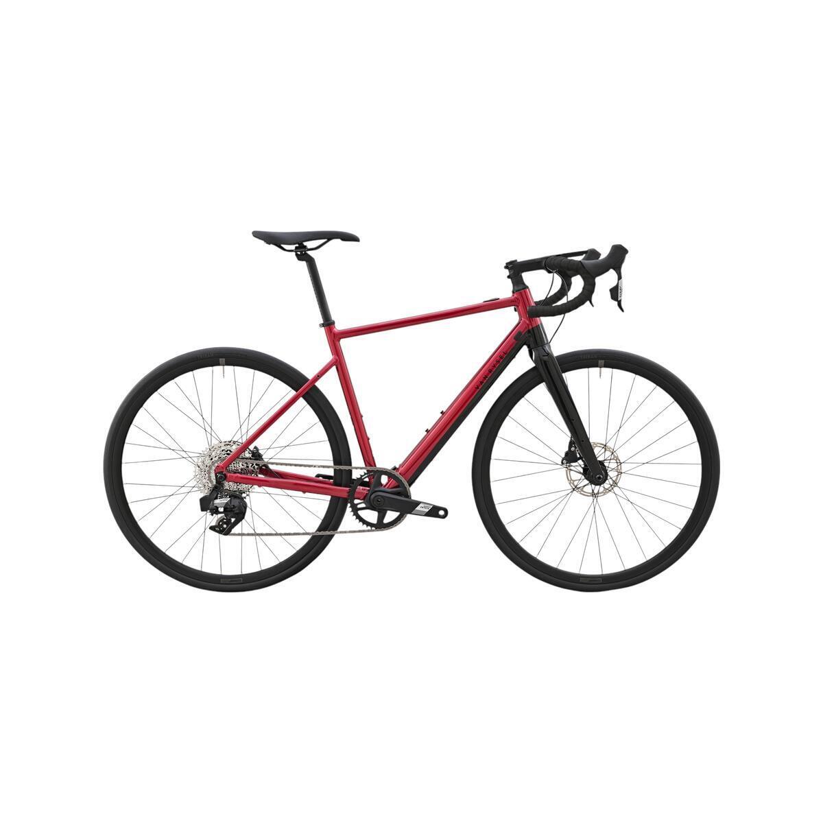 Test du vélo de route électrique Decathlon E-EDR AF rouge