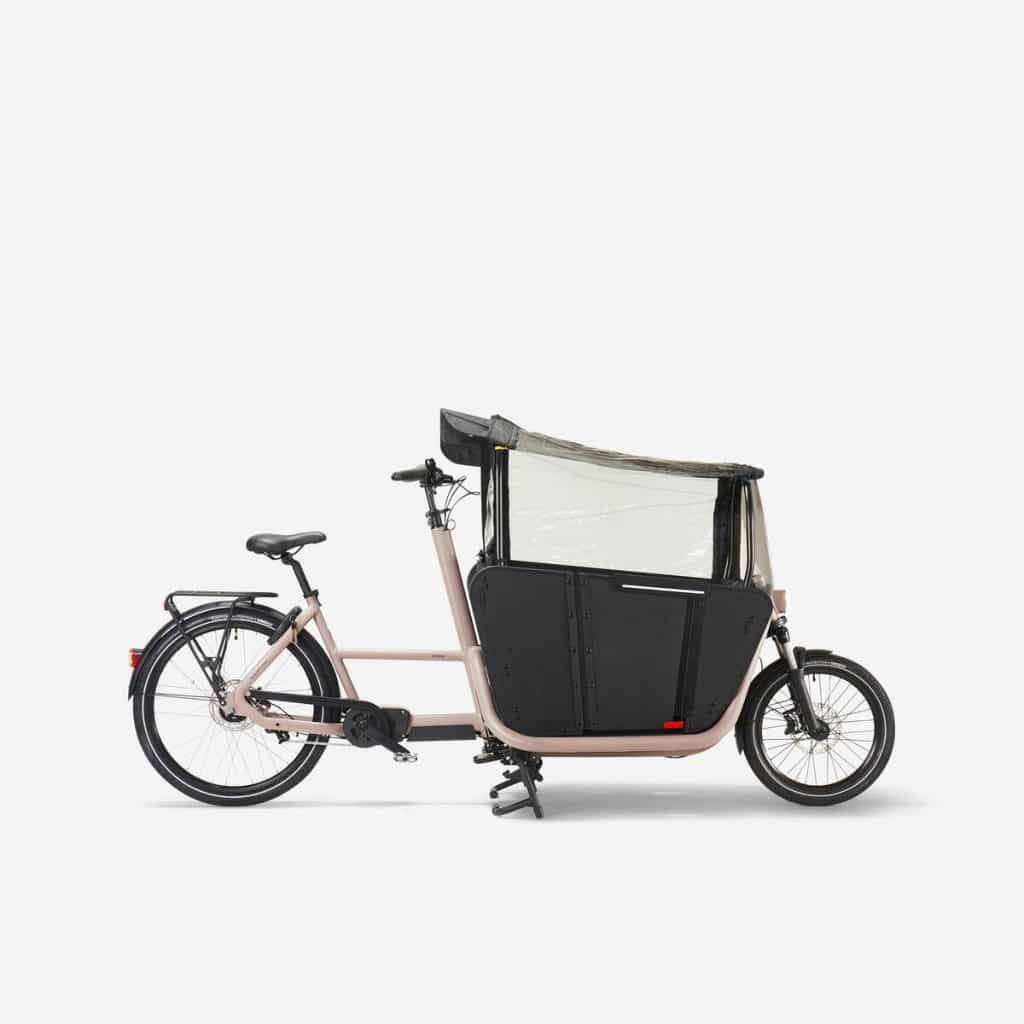 Test : vélo cargo électrique F900E Decathlon pour la famille