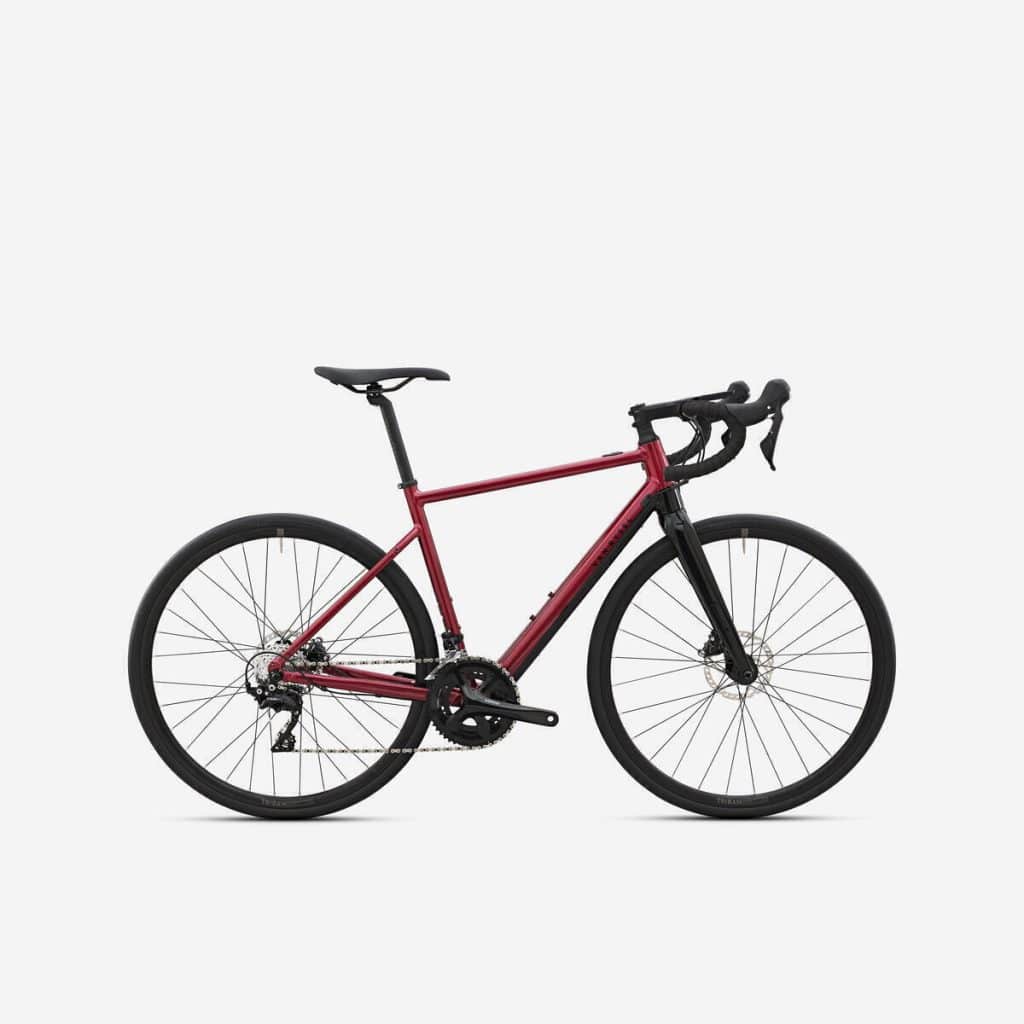 Test : vélo de route électrique Decathlon E-EDR AF Shimano rouge