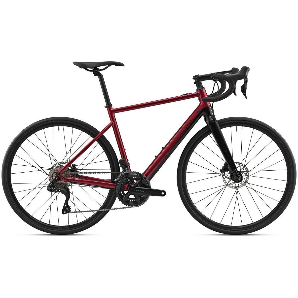 Test : vélo électrique Decathlon Shimano 105 Di2 rouge
